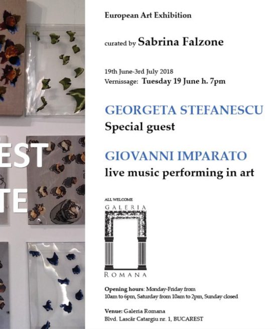 invitaţie vernisaj, marţi, 19 iunie 2018, ora 19:00, Expoziția Internațională de Artă Contemporană “Bucureşti în Arte”