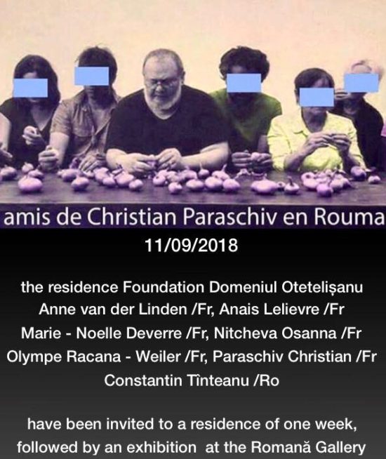 Invitație vernisaj |„Les amis de Christian Paraschiv en Roumanie” | marți | 11 sept 2018 | ora 19:00 |
