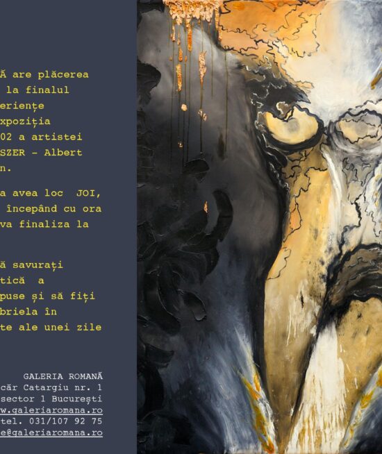 Invitaţie finisaj expoziţie „kaleidoscope 02”, albert art collection by Gabriela PROSSZER