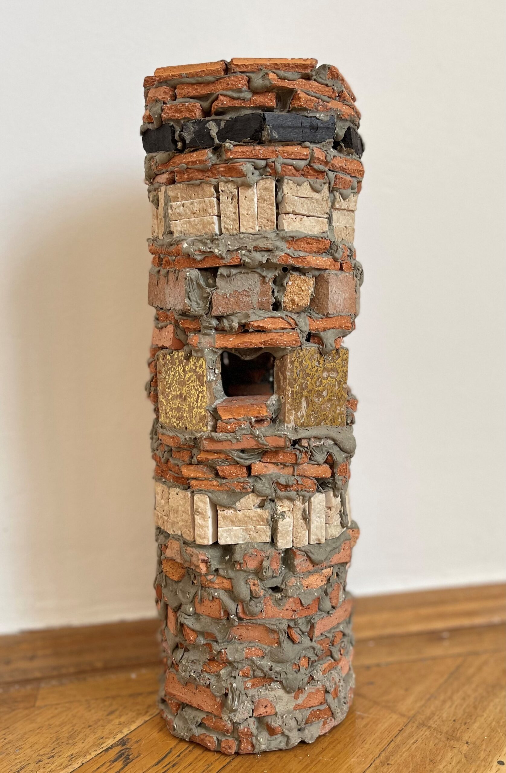 Valentin Scărlătescu, Turn, mozaic și mortar, H 40 cm