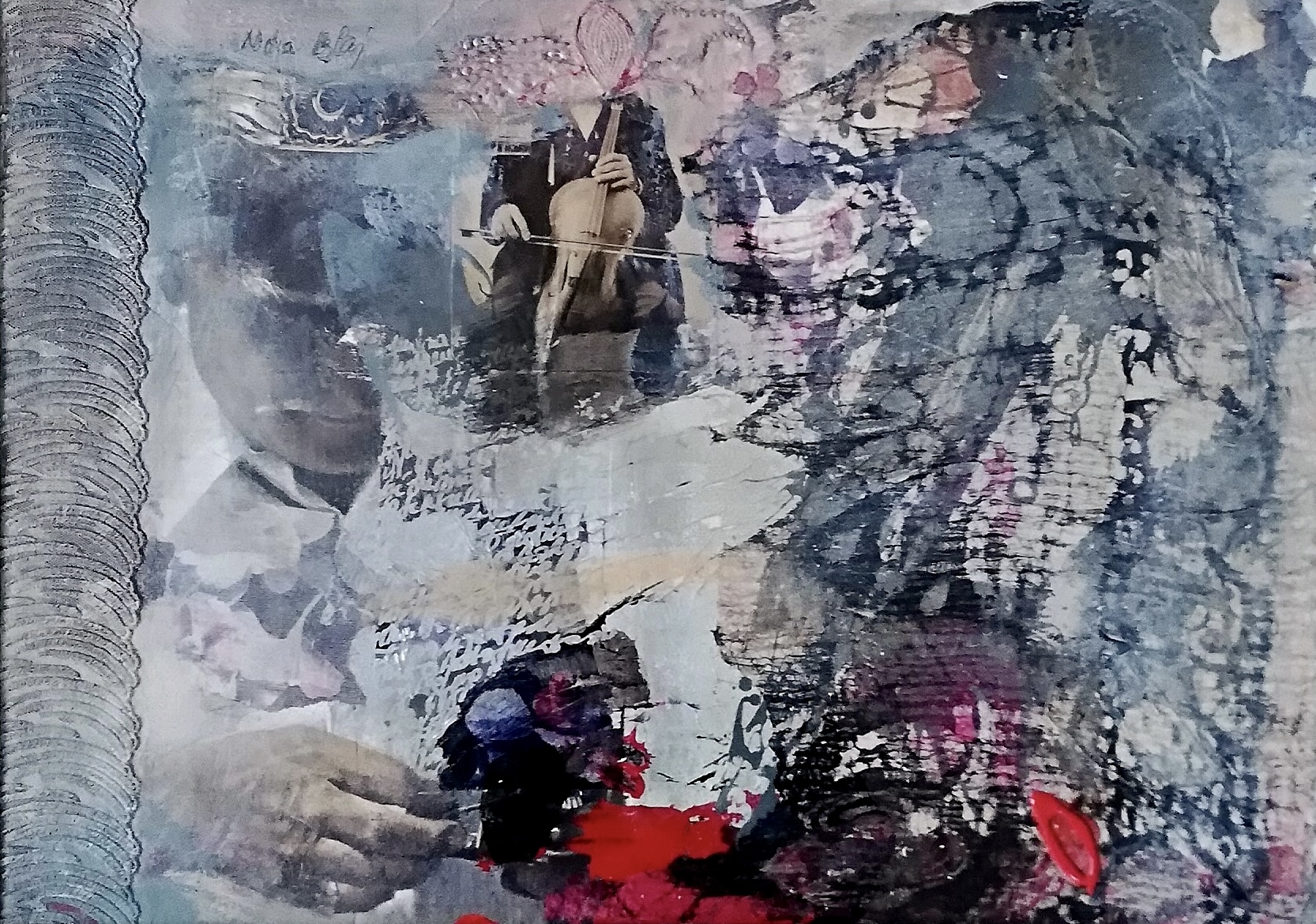 Nora Blaj, Lumină de zi, 2019, tehnică mixtă/hârtie, 42×60 cm